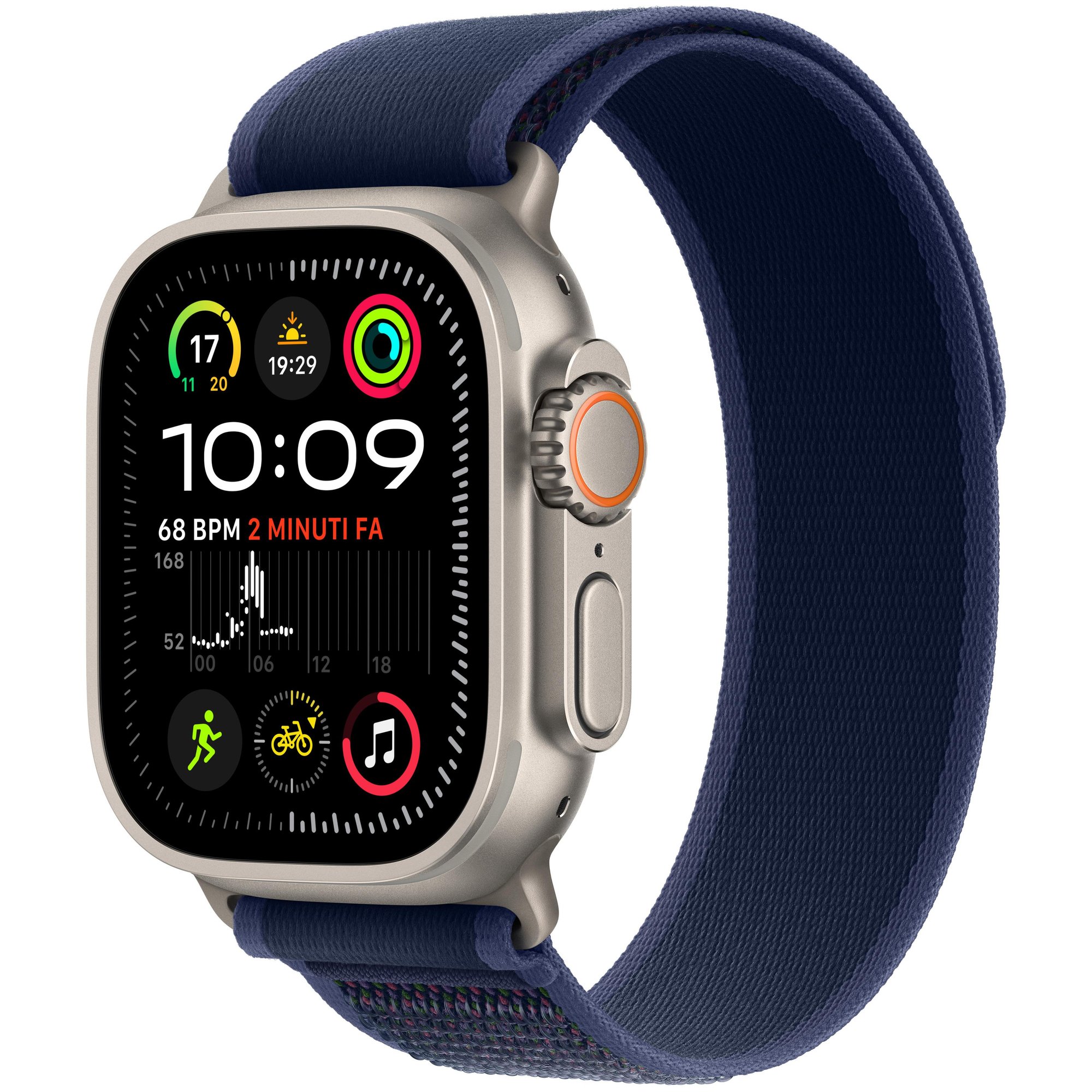 Apple Watch Ultra 2, 49mm, OLED, Digital, 410 x 502 pixels, Touchscreen, 4G, GPS (Satellite), Titanium