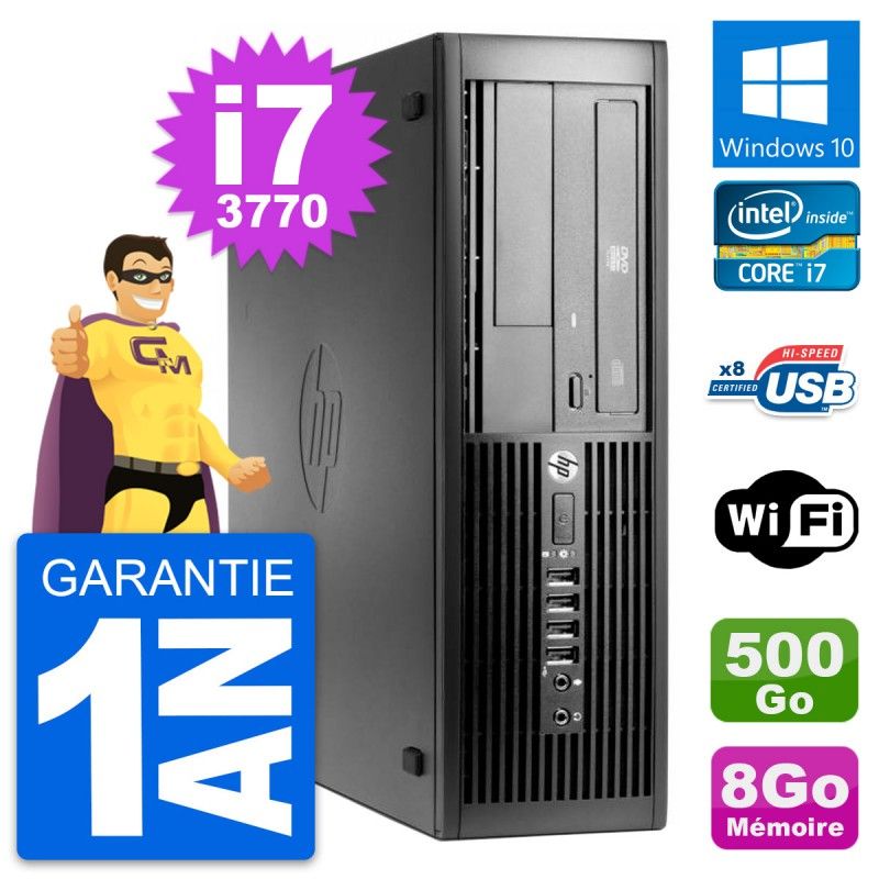 HP Pro 4300 SFF Computer - Intel Core i7, 8GB RAM, 500GB Hard Drive