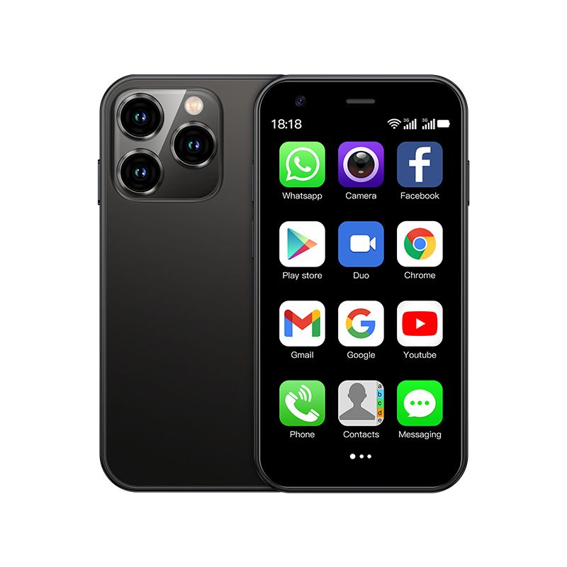 SOYES Mini Smartphone XS15 3G, 3.0in, Android 8.1, 1000mAh, 2GB RAM, 16GB ROM, Dual SIM, Black