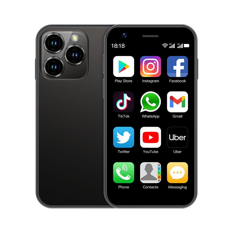 SOYES XS16 Mini Smartphone, 3.0inch, 4G LTE, 2GB RAM, 16GB ROM, Android 10, Quad Core, 2000mAh, Type-C, Dual Standby