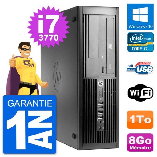 HP Pro 4300 SFF PC - Intel Core i7, 8GB RAM, 1TB HDD, Windows 10, WiFi