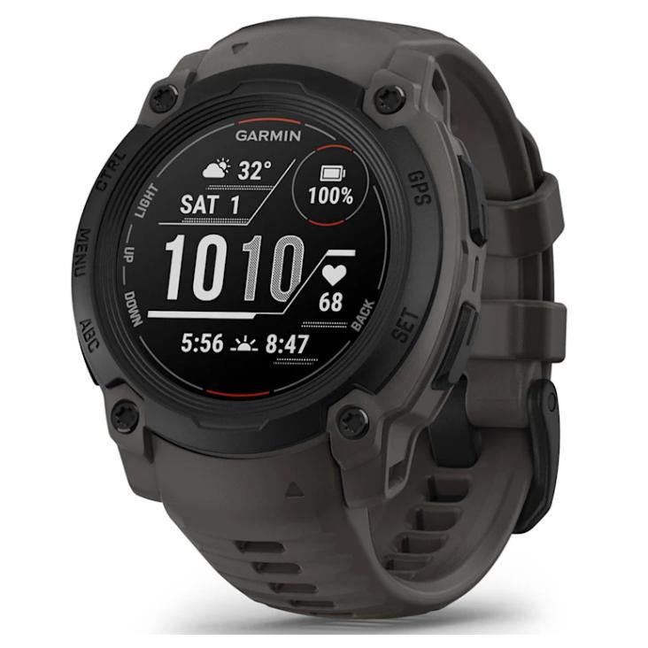 Garmin Instinct E 40mm - Black with Charcoal Silicone Band - GPS (010-02932-00)