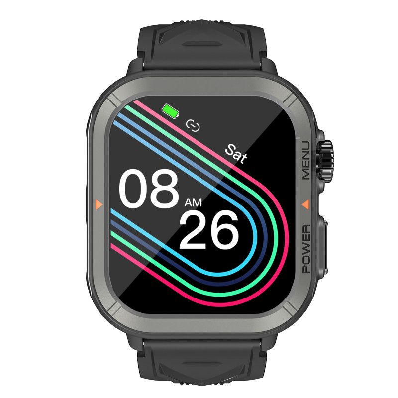 Blackview W30 Smartwatch - 1.91'' - Built-in Microphone - Black