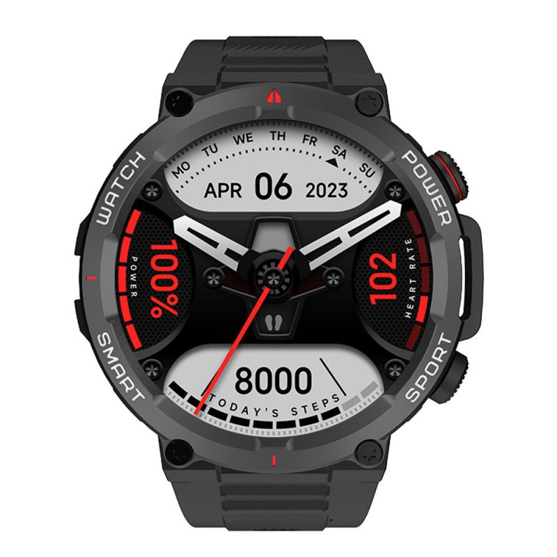 Blackview W50 Smartwatch - 1.39" Display - Built-in Microphone - Black
