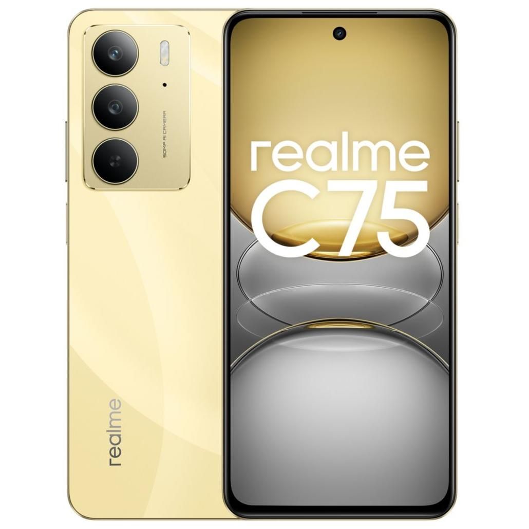 Realme C75 - 6.72" FHD+ Display, 8GB RAM, 256GB Storage, 50MP AI Camera, 5828mAh Battery, IP69 Water & Dust Resistance