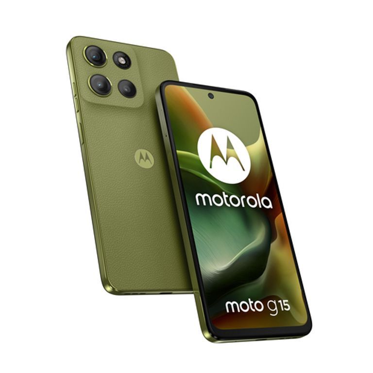 Motorola Moto G15 - 6.72" FHD+ Display, 8GB RAM, 128GB Storage, 50MP Camera, 5200mAh Battery, USB-C, Green