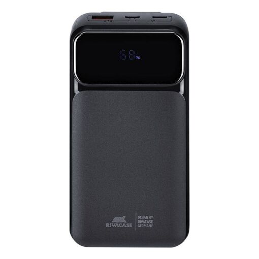 Banca de energía Rivacase 20.000 mAh Lithium-Polímero (Lipo) Negra