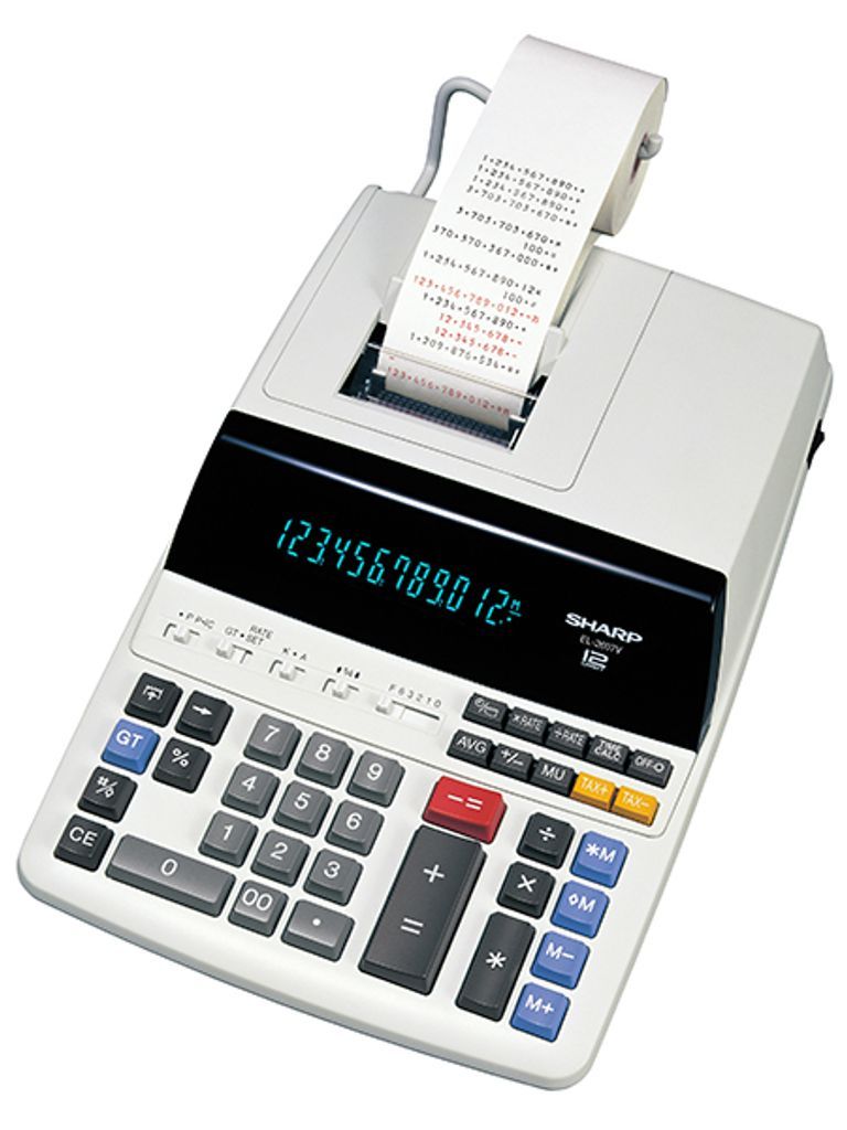 Sharp EL-2607V Desktop Calculator with Printer