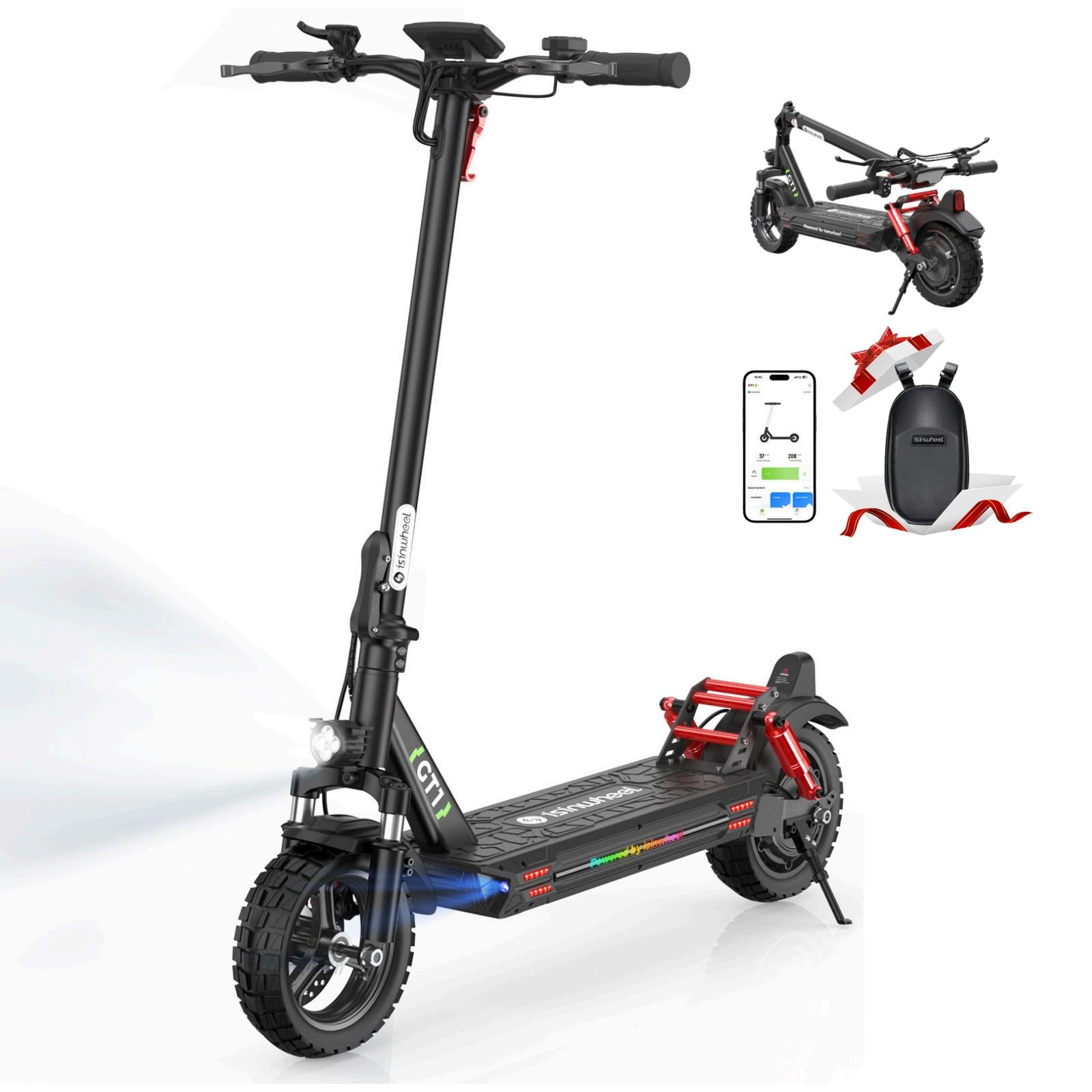 isinwheel GT1 Trottinette électrique tout terrain 800W - GT1