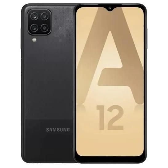 Samsung Galaxy A12 64 Go - Noir - Réfurbiqué - Très bon état