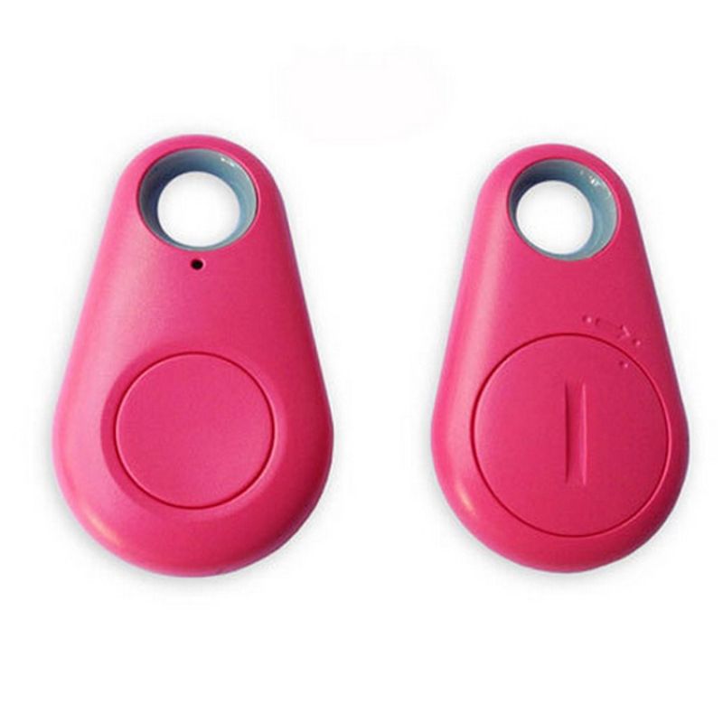 Rastreador GPS Bluetooth Inteligente Svelectop - Localizador de Llaves o Objetos con Alarma (Rosa)