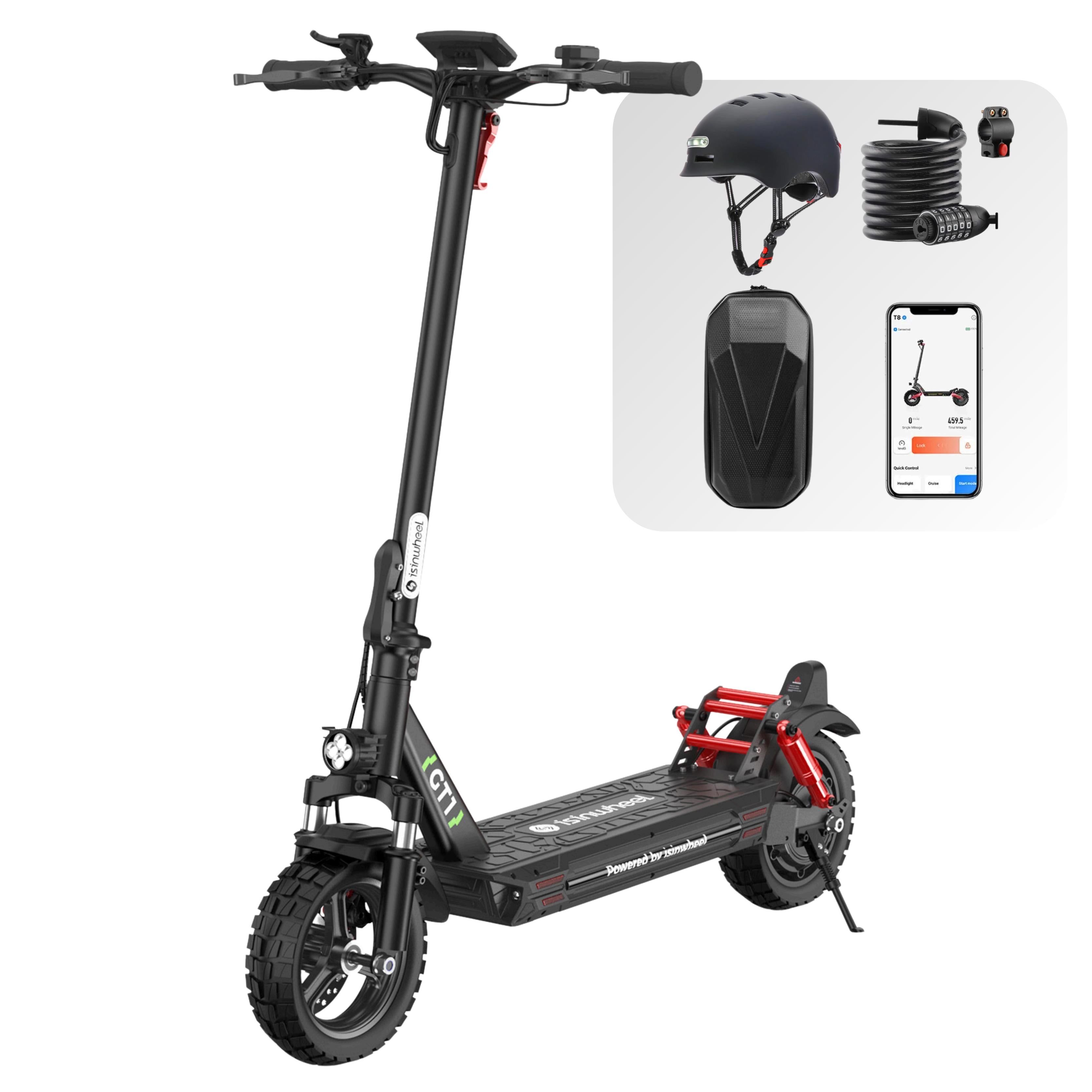 isinwheel GT1 Trottinette électrique tout terrain 800W - Ensemble GT1