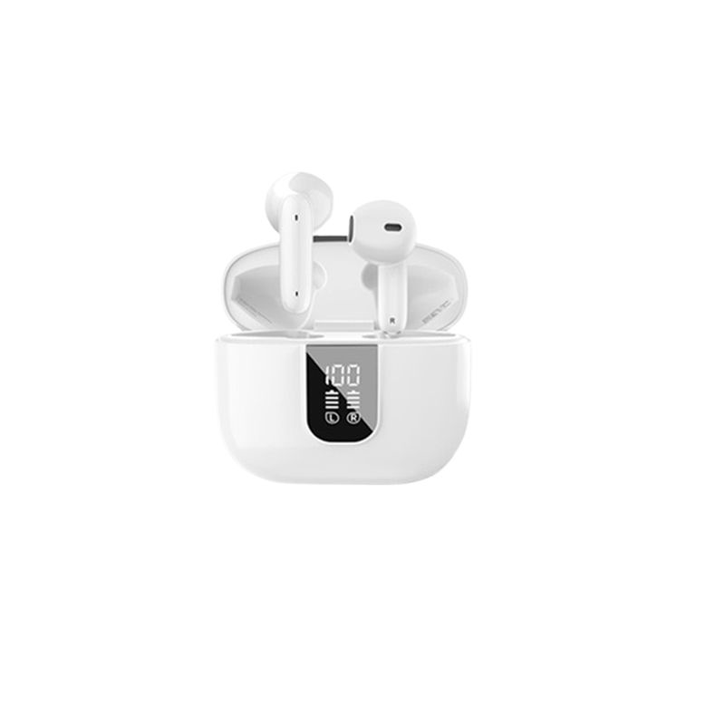 INF J11 Pro Wireless Earbuds with Noise Cancellation, 6 Microphones - White