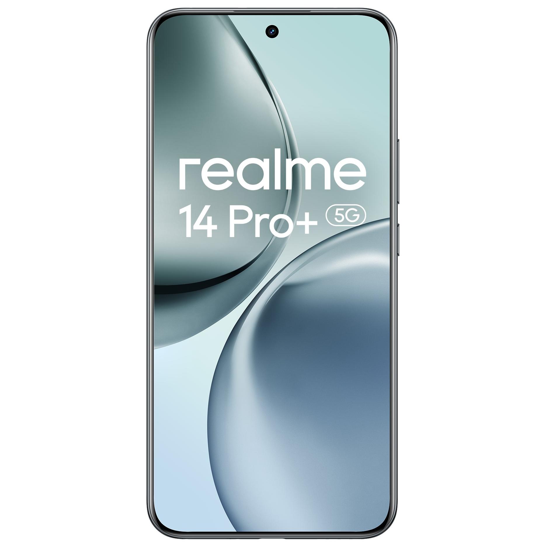Realme 14 Pro+ 5G - 6.83" Double SIM Smartphone, 8GB RAM, 256GB Storage, 50MP Camera, 6000mAh Battery, Gray