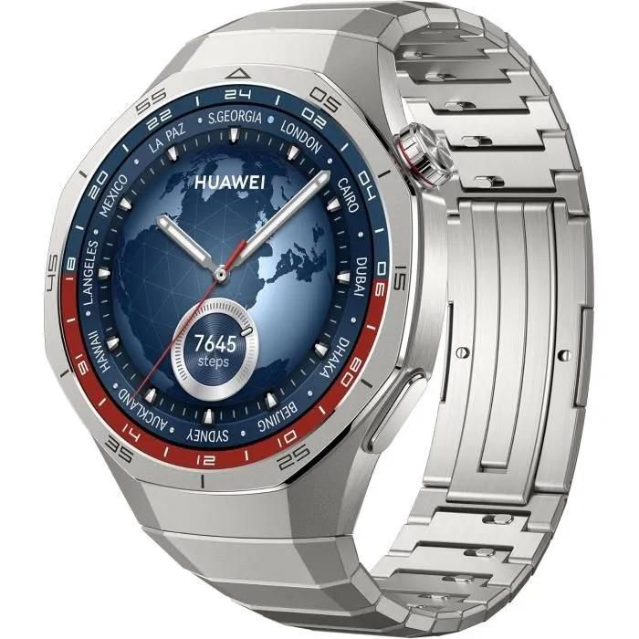 Huawei Watch GT 5 Pro 46mm Reloj Inteligente, Diseño Espléndido, Programas de Entrenamiento Avanzados, Seguimiento de Salud, ECG, Hasta 14 Días de Autonomía, iOS & Android, Titanio