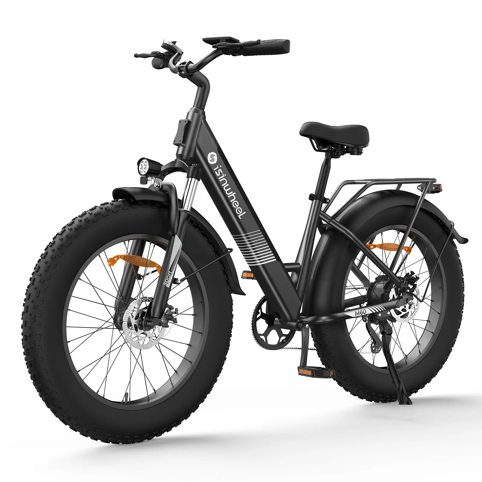 iSinWheel M60 Fat Bike: All-Terrain Tires, 105km Range & Removable Battery