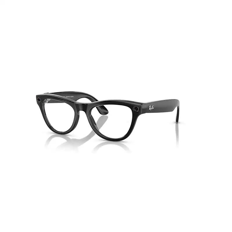 Ray-Ban Meta Skyler Smart Glasses - Black Frame Blue Lenses