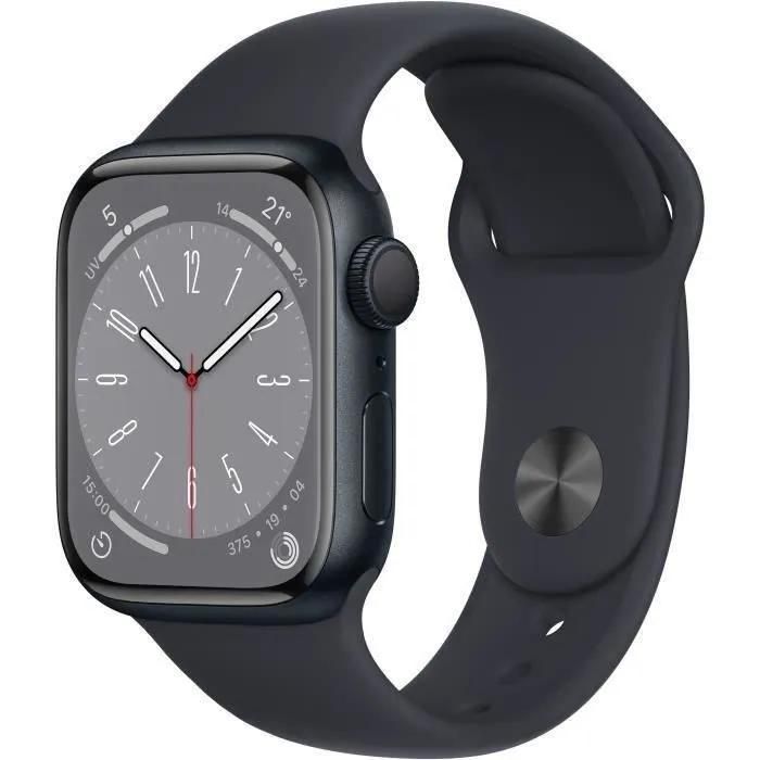 Apple Watch Series 8 GPS - 41mm - Midnight Aluminium Case - Midnight Sport Band