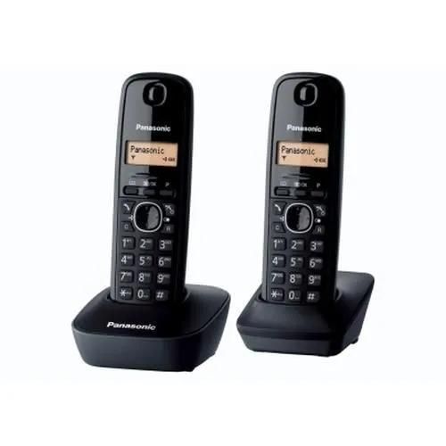 Panasonic KX-TG1612FXH Cordless Phone - 50 Entries - Caller ID - Black