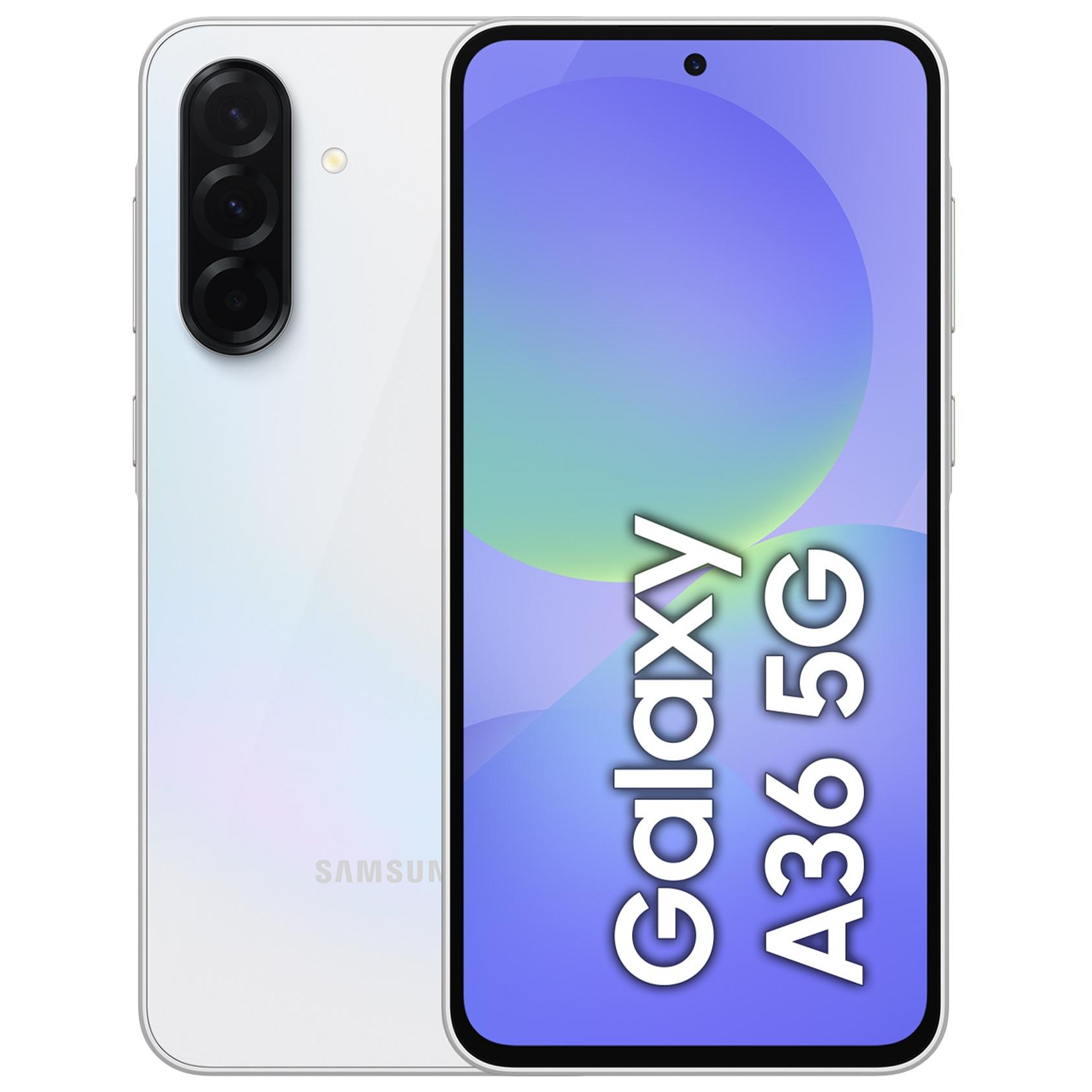 Samsung Galaxy A36 5G - 6.7" Dual SIM - 6GB RAM - 128GB Storage - 5000mAh Battery - White