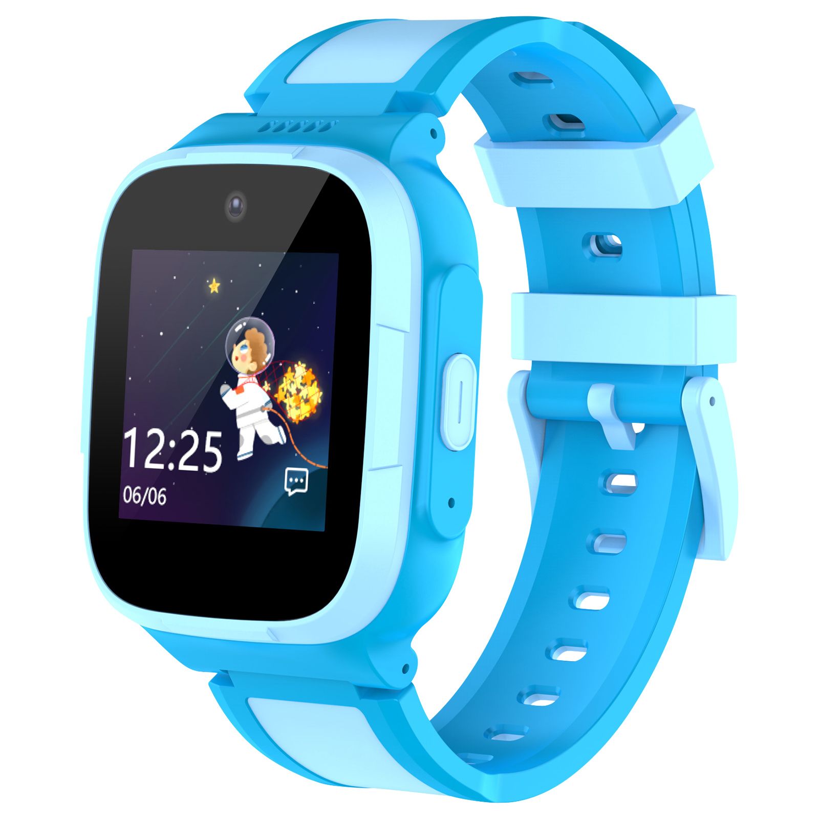 Montrée connectée Myphone pour enfants avec appel vidéo et Wi-Fi, Bleu