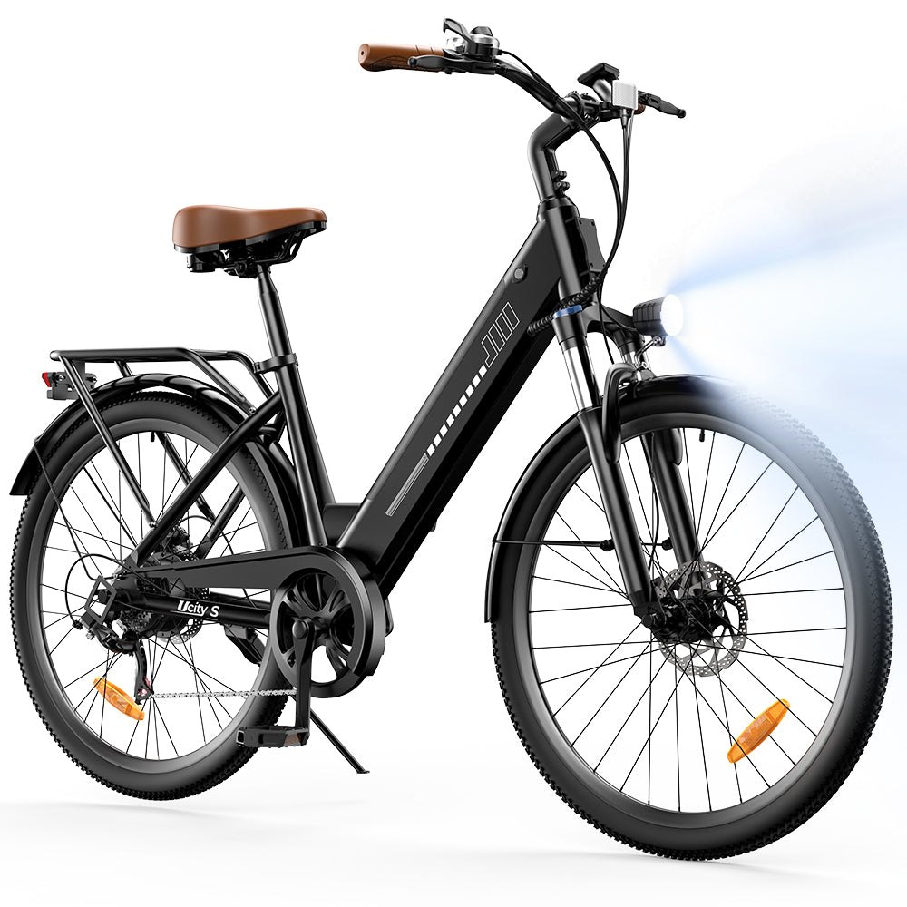 isinwheel UCityS Vélo électrique à cadre bas, batterie amovible, 88 km d’autonomie - Ucity Noir €698.99
