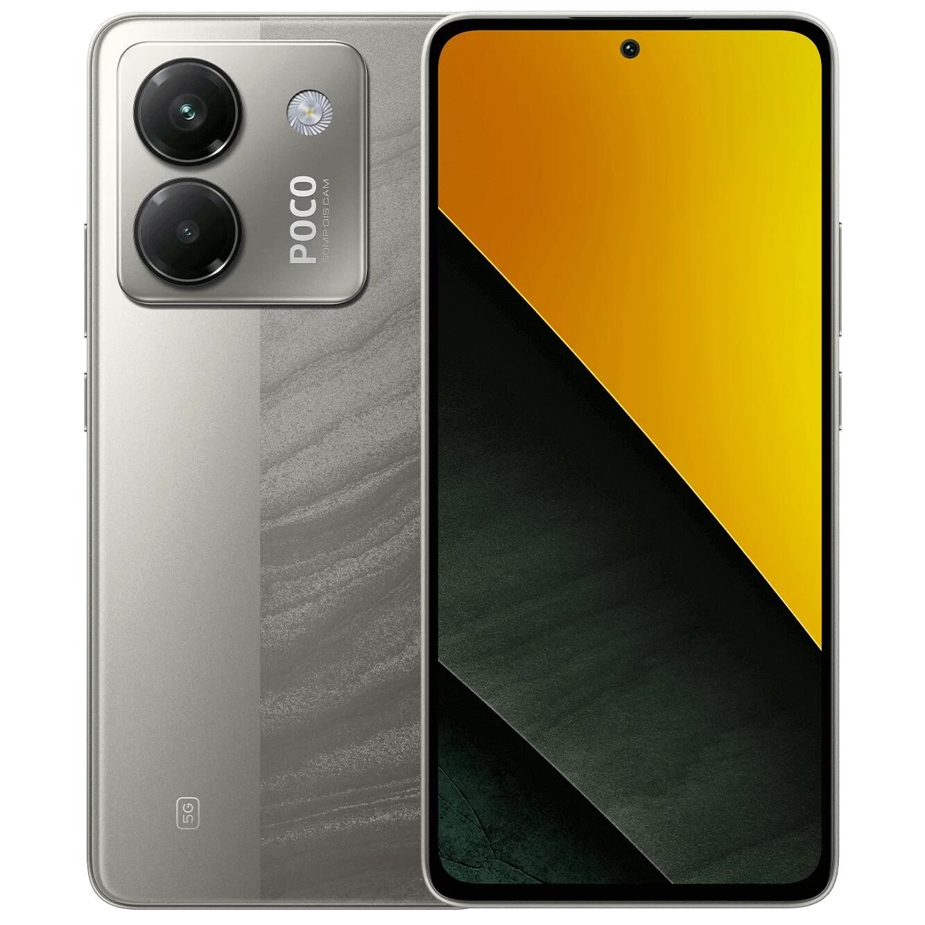 Poco M7 Pro 5G - 6.67" Dual SIM Hybrid, Android 14, USB Type-C, 8GB RAM, 256GB Storage, 50MP Camera, 5110mAh Battery, Silver
