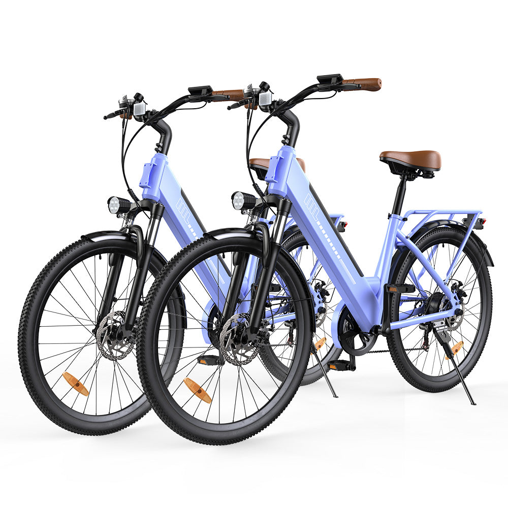 isinwheel UCityS Vélo électrique à cadre bas, batterie amovible, 88 km d’autonomie - UcitySViolet*2PCS €1399