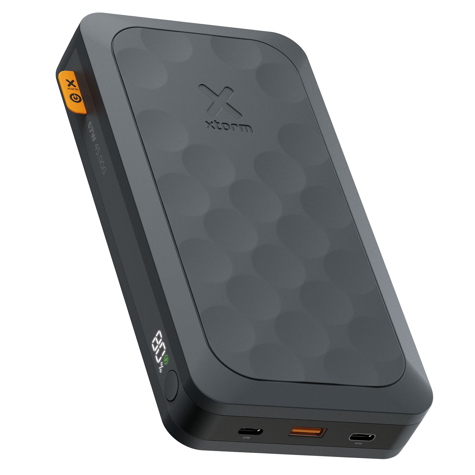 Xtorm Fuel Series 5 Power Bank, 45,000 mAh, USB-A/2 USB-C, PD 67W with Digital Display, Black