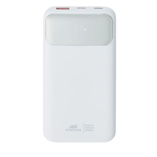 Batería Externa Rivacase 10.000 mAh Carga Rápida Universal Blanca