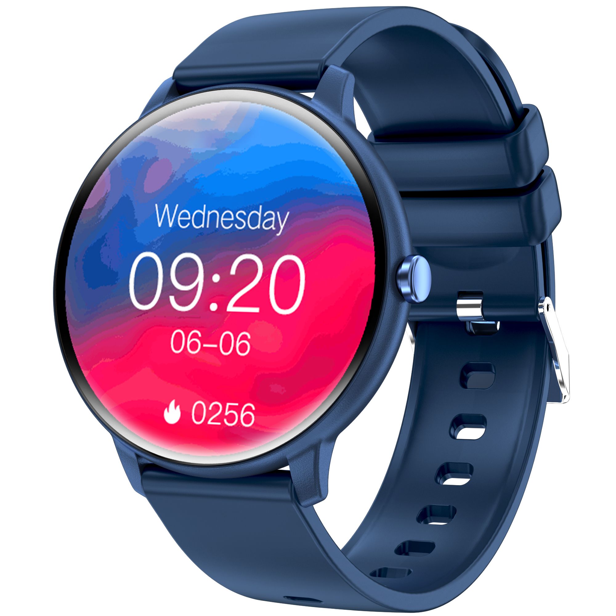 Reloj inteligente con ECG, frecuencia cardíaca y presión arterial - Azul