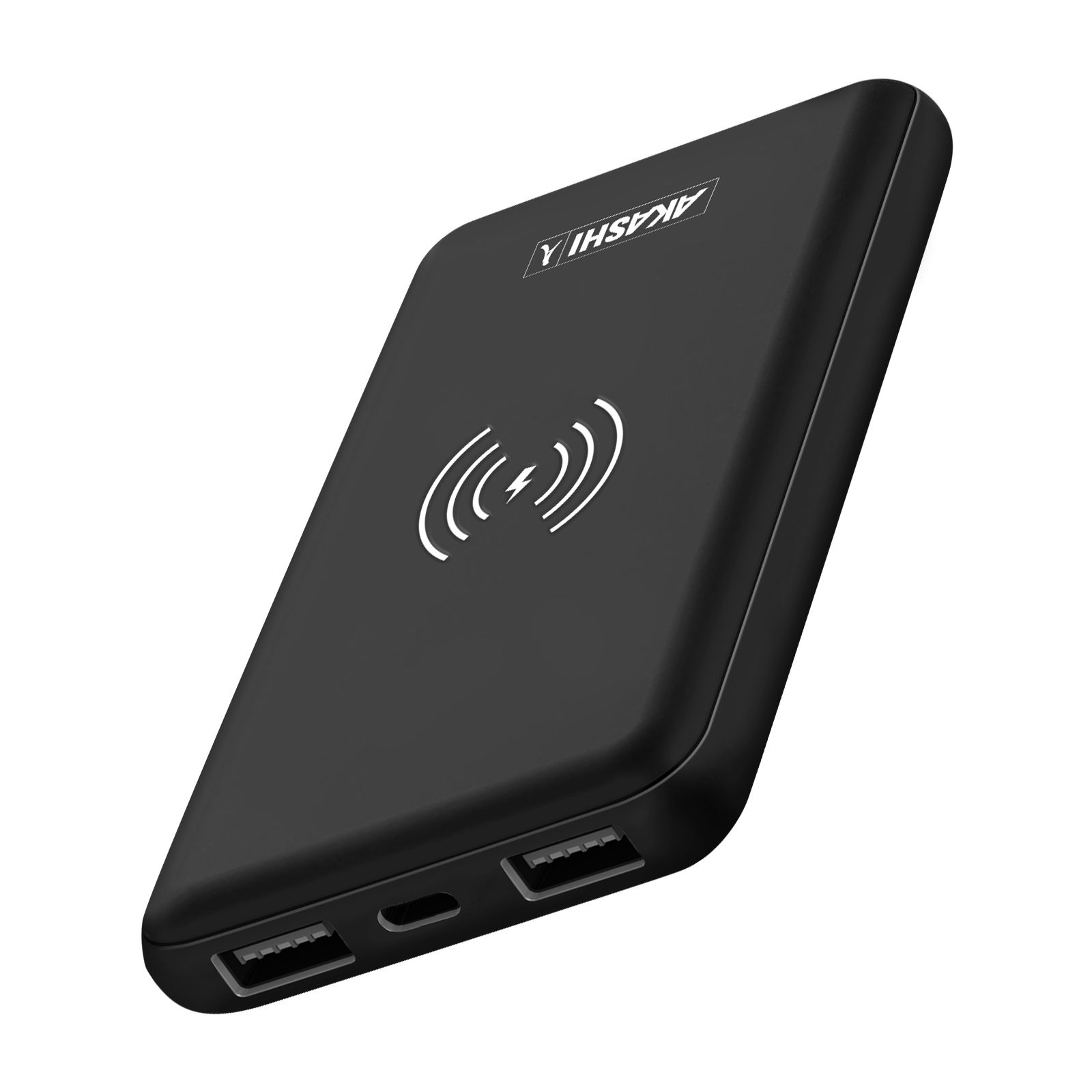 Akashi 10,000 mAh Wireless Charging Power Bank (2x USB + USB-C)