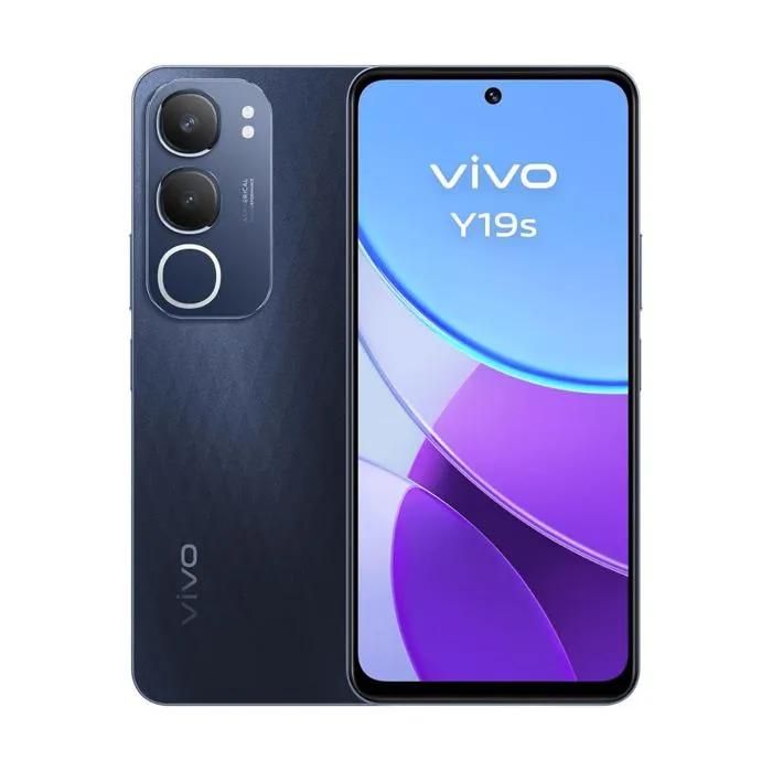 Vivo Y19s - 6.68" Double SIM, 6GB RAM + 6GB Expandable, 128GB, 5150mAh Battery, USB Type-C, Black