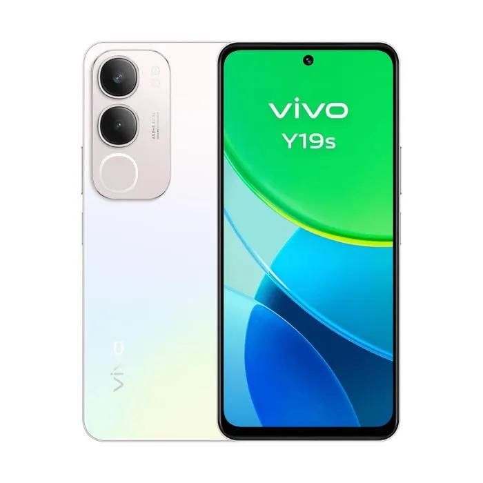 Vivo Y19s - 6.68" Double SIM, Android 14, 4G, 6GB RAM + 6GB Expandable, 128GB Storage, 5150mAh Battery, Pearl Silver