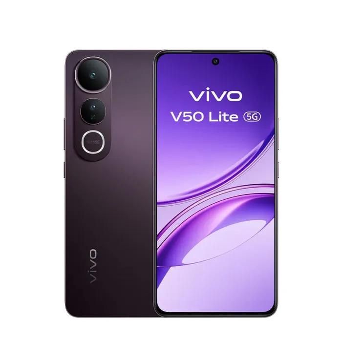 Vivo V50 Lite 5G - 6.77" Double SIM Smartphone, 8GB RAM, 256GB Storage, 6500mAh Battery, Android 15, USB Type-C, Black