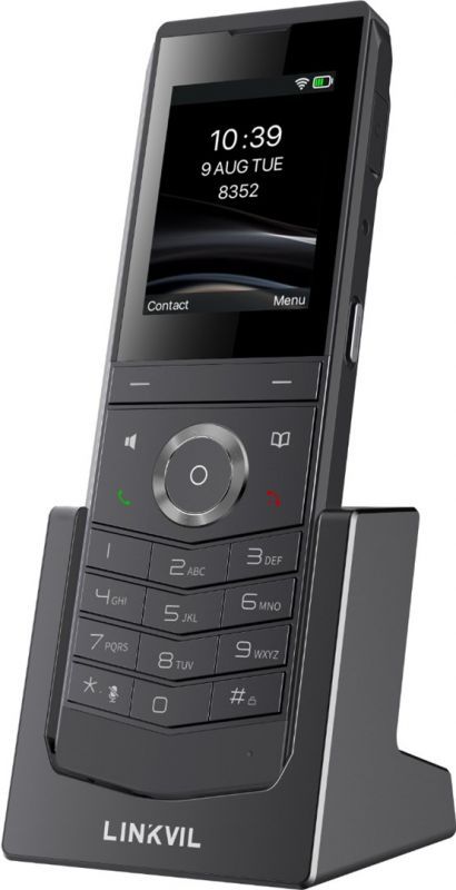 Fanvil W611W V2 Fixed Phone, Black, 4 Lines, LCD Screen, Wi-Fi