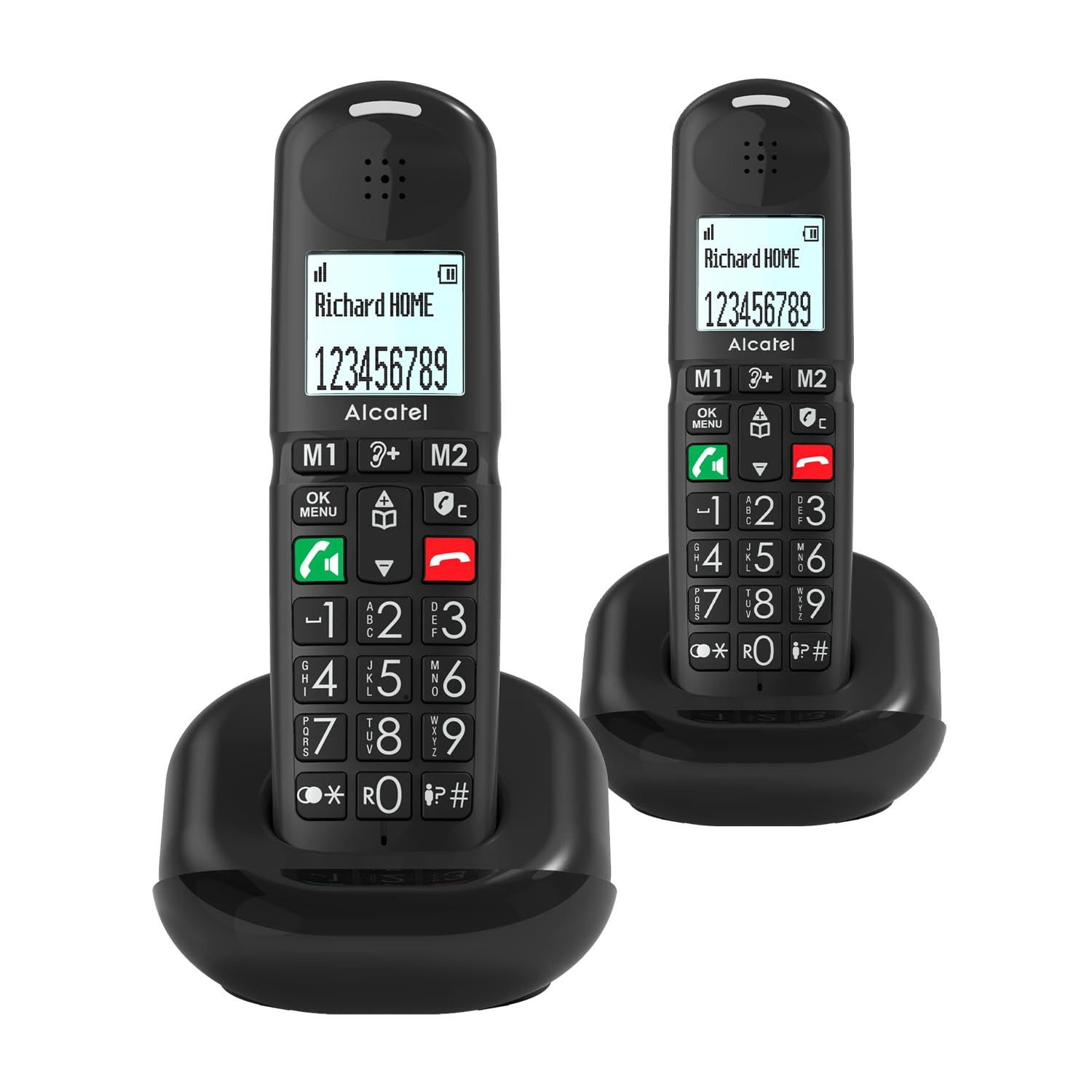Alcatel XL685 Duo EWE Analog Phone, Black