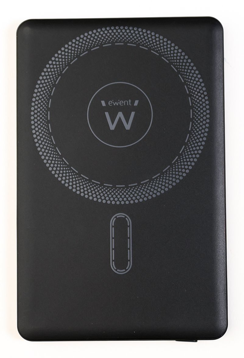 Ewent Powerbank 5000mAh Lithium Polymer (Lipo) Wireless Recharge Black
