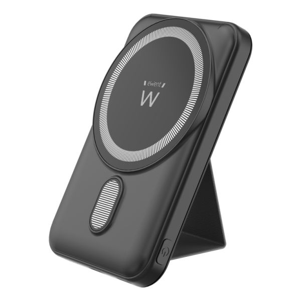 Ewent Lipo 10000mAh Wireless Charging Power Bank Black