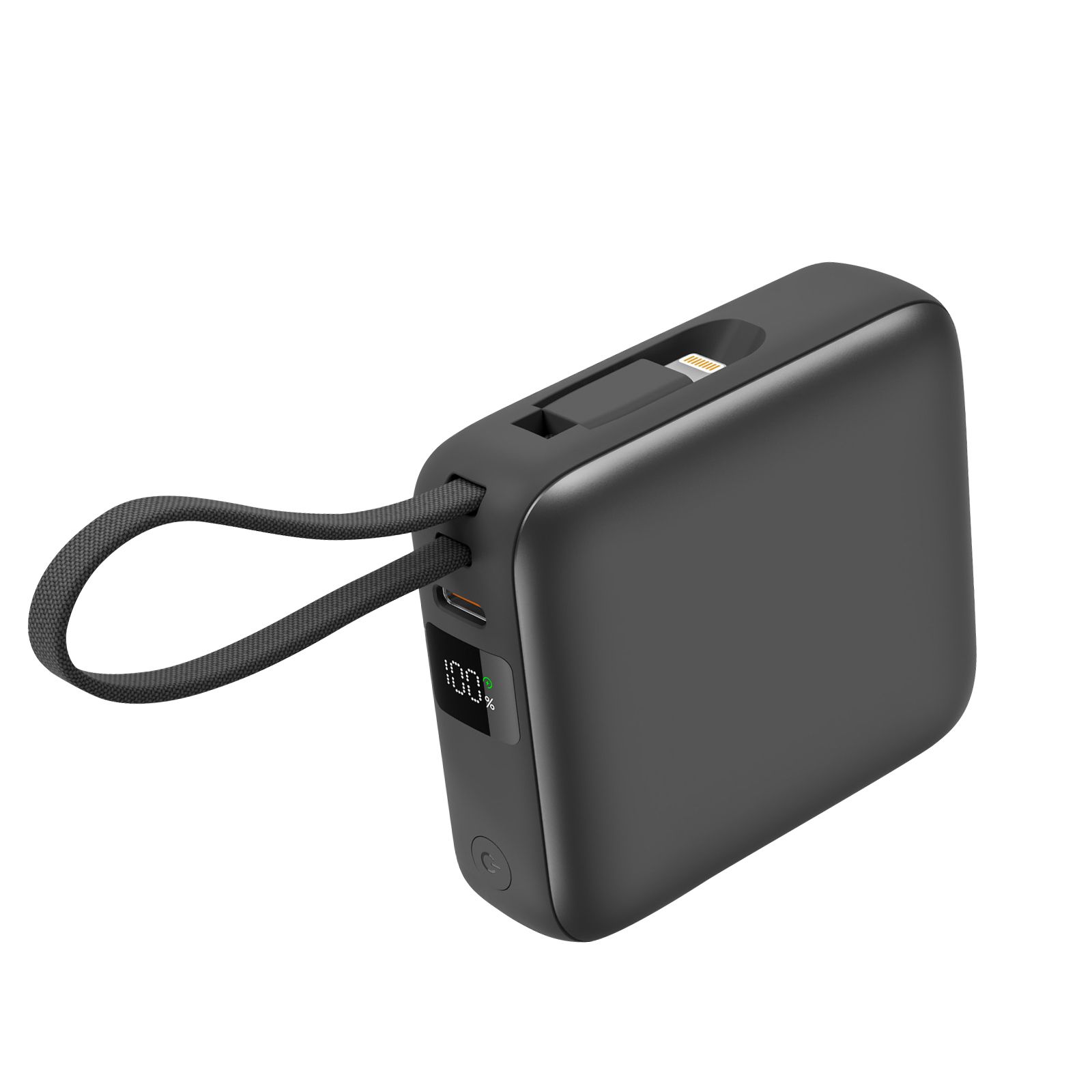 Akashi 10,000 mAh External Battery with USB-C and Lightning Cables