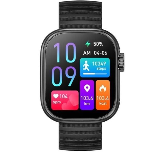 Montrée intelligente Aiwa SW-A700 - Surveillance de la fréquence cardiaque - Noir