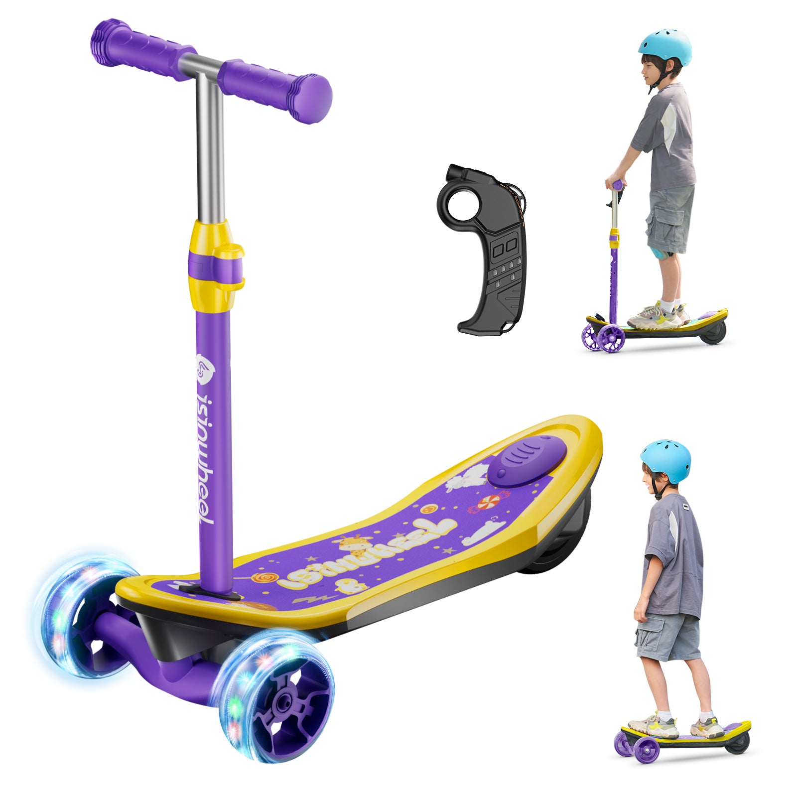 isinwheel MiniSpider trottinette électrique 2 en 1 pour enfants - MiniSpider Violet / 1 pièce