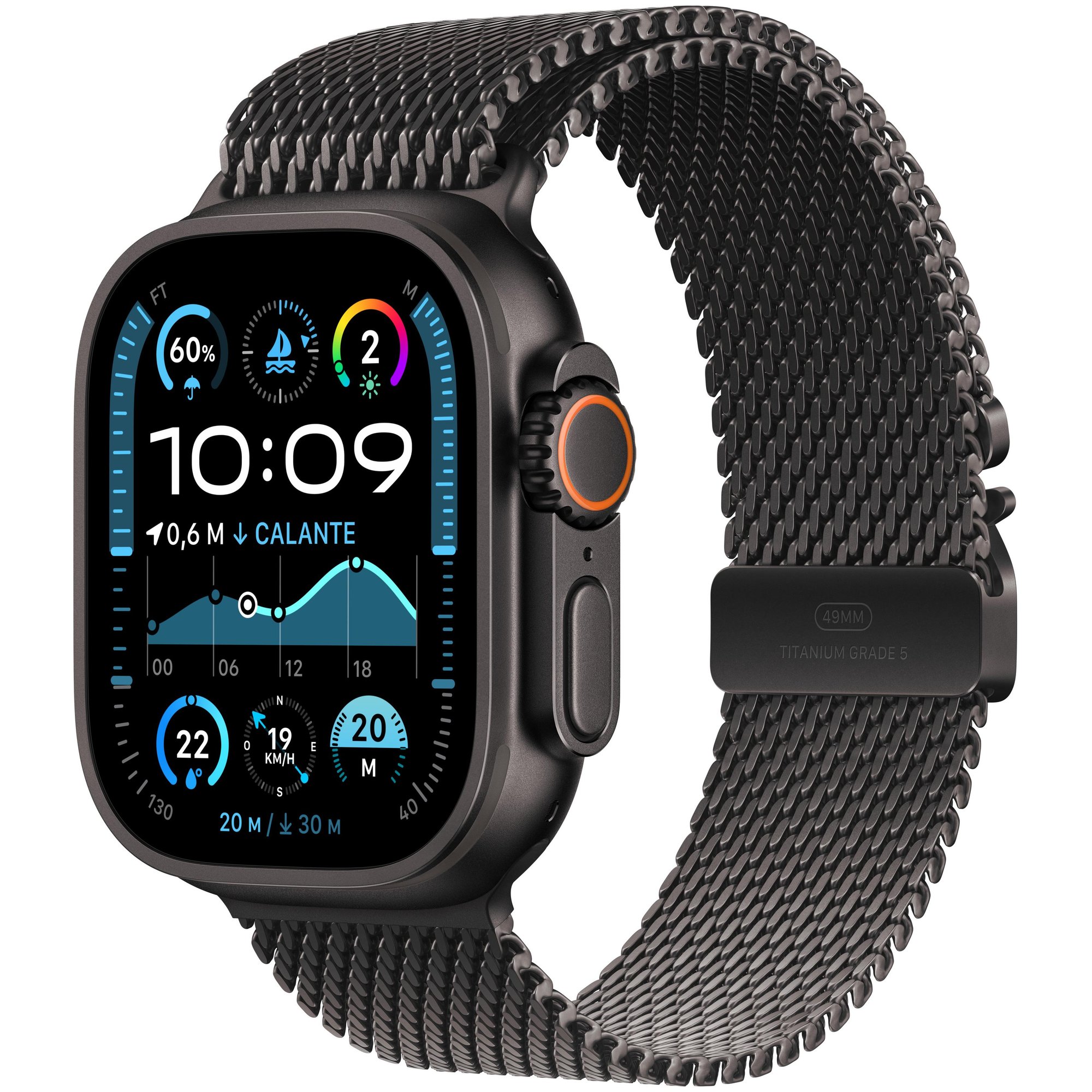 Apple Watch Ultra 2 49mm OLED Digital Black GPS (Satellite)