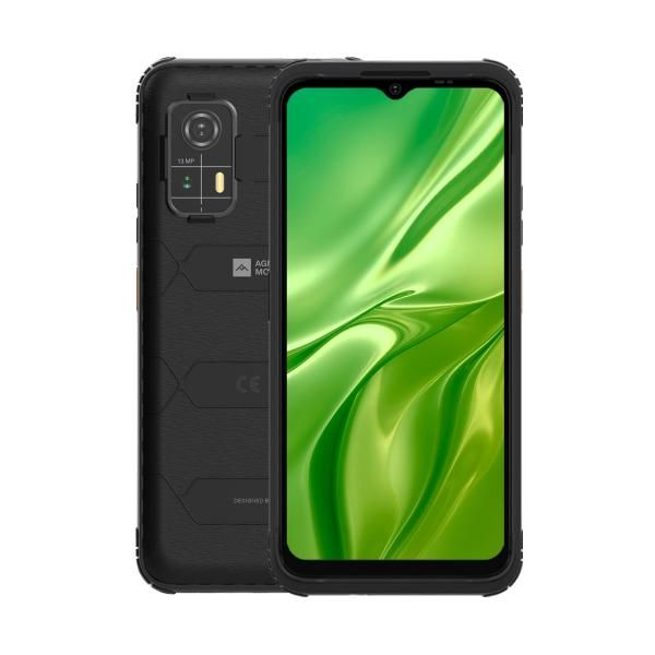 AGM H Max 6.56" Smartphone, Double SIM, Android 14, 4G, USB Type-C, 4GB RAM, 128GB Storage, 10000mAh Battery, Black