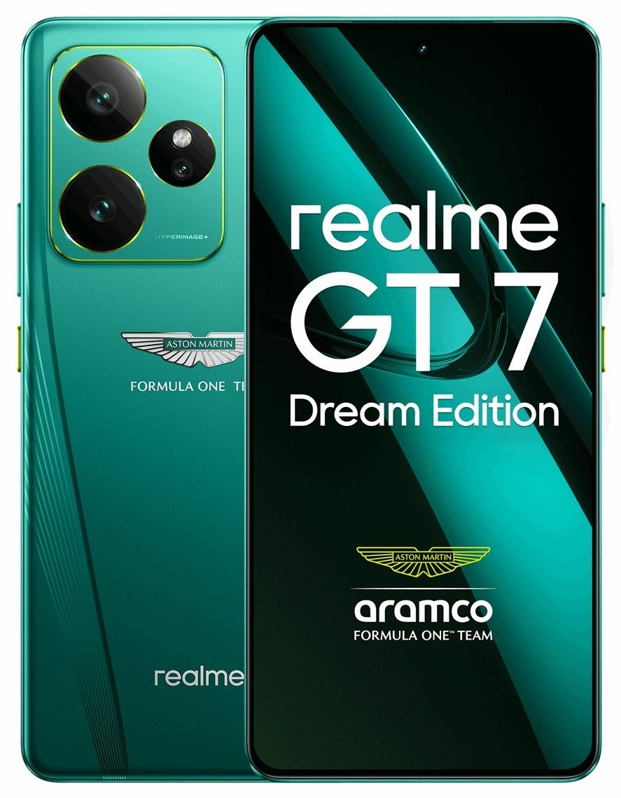 Realme GT 7 5G - 512GB, Aston Martin Green (Dream Edition)