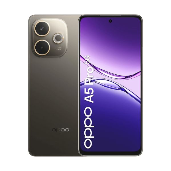 Oppo A5 Pro 5G - Pantalla LCD de 6.67', 120Hz, 8GB RAM, 256GB Almacenamiento, Batería de 5800mAh, Carga Rápida 45W SuperVOOC