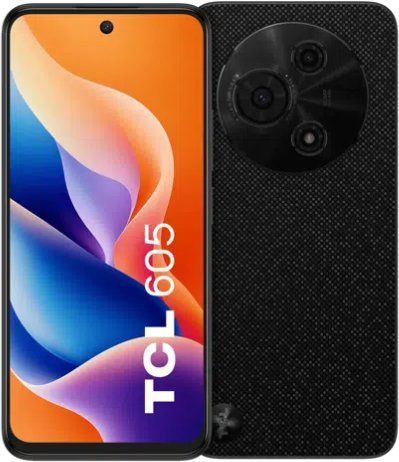TCL 605 - 6.7" Double SIM Smartphone, 8GB RAM, 256GB Storage, 5200mAh Battery, Android 15, USB Type-C, Black