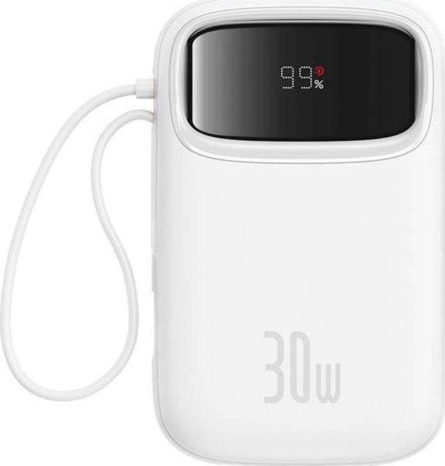 Baseus Qpow2 Lithium-Polymer (Lipo) Power Bank 10000mAh White