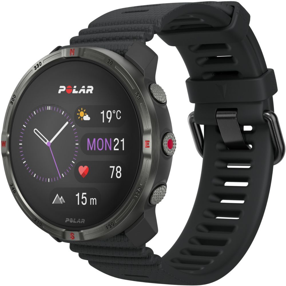 Reloj deportivo Polar Grit X2 Negro (tamaños S-L)