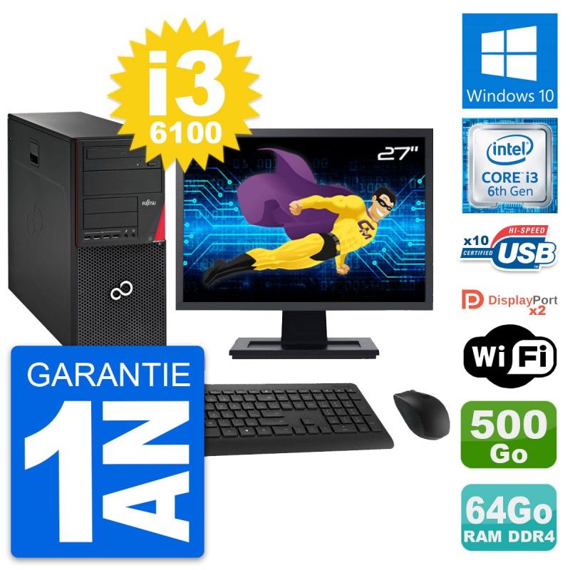 Fujitsu P756 MT 27-Inch Desktop Computer